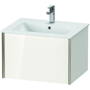 Duravit XViu vanity unit XV40250B122 61 x 40 x 48 cm, white high gloss, 2000 pull-out, wall-hung, matt champagne