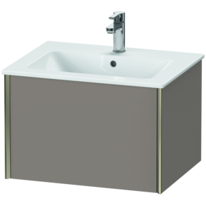 Duravit XViu Waschtisch-Unterschrank XV40250B143 61 x 40 x 48 cm, basalt matt, 1 Auszug, wandhängend, champagner matt