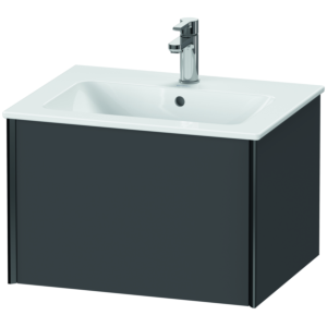 Duravit XViu vanity unit XV40250B249 61 x 40 x 48 cm, graphite matt, 2000 pull-out, wall-hung, black matt