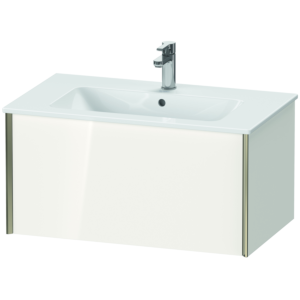 Duravit XViu vanity unit XV40260B122 81 x 40 x 48 cm, white high gloss, 2000 pull-out, wall-hung, matt champagne