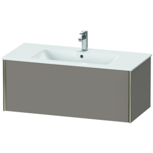 Duravit XViu vanity unit XV40270B143 101 x 40 x 48 cm, basalt matt, 2000 pull-out, wall-hung, champagne matt