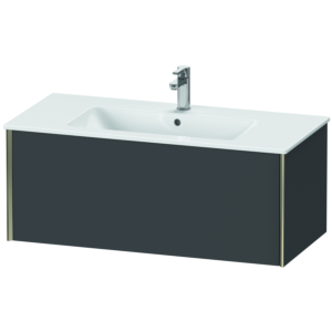 Duravit XViu vanity unit XV40270B149 101 x 40 x 48 cm, graphite matt, 2000 pull-out, wall-hung, champagne matt