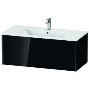 Duravit XViu vanity unit XV40270B240 101 x 40 x 48 cm, black high gloss, 2000 pull-out, wall-hung, black matt