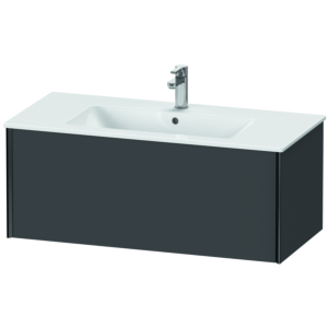 Duravit XViu vanity unit XV40270B249 101 x 40 x 48 cm, graphite matt, 2000 pull-out, wall-hung, black matt