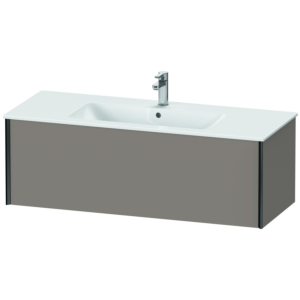 XViu Duravit vasque XV40280B243 121 x 40 x 48 cm, basalte mat, 2000 , suspendu, noir mat
