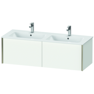 Duravit XViu vanity unit XV40290B118 128x48x40cm, 2 pull-outs, wall-hung, matt champagne, matt white
