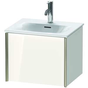 Duravit XViu Waschtisch-Unterschrank XV40310B122 51x42x39,7cm, 1 Auszug, champagner matt, weiß hochglanz