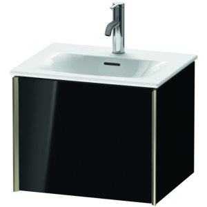 Duravit XViu Waschtisch-Unterschrank XV40310B140 51x42x39,7cm, 1 Auszug, champagner matt, schwarz hochglanz