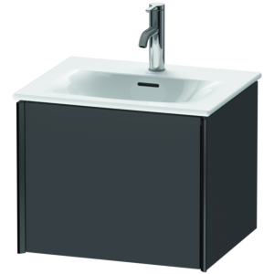 Duravit XViu Waschtisch-Unterschrank XV40310B249 51x42x39,7cm, 1 Auszug, schwarz matt, graphit matt