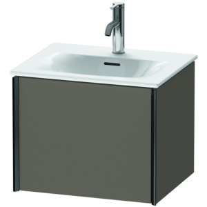 Duravit XViu Waschtisch-Unterschrank XV40310B290 51x42x39,7cm, 1 Auszug, schwarz matt, flannel grey seidenmatt