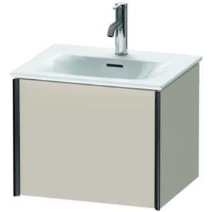 Duravit XViu Waschtisch-Unterschrank XV40310B291 51x42x39,7cm, 1 Auszug, schwarz matt, taupe matt