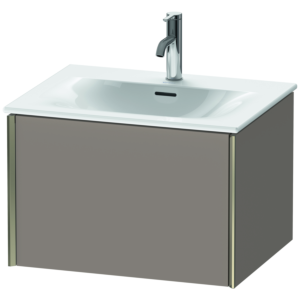 Duravit XViu Waschtisch-Unterschrank XV40320B143 61 x 39,7 x 48 cm, basalt matt, 1 Auszug, champagner matt