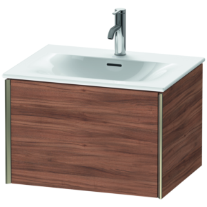 Duravit XViu Waschtisch-Unterschrank XV40320B179 61 x 39,7 x 48 cm, nussbaum natur, 1 Auszug, champagner matt