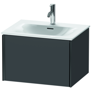 Duravit XViu vanity unit XV40320B249 61 x 39.7 x 48 cm, graphite matt, 2000 pull-out, black matt