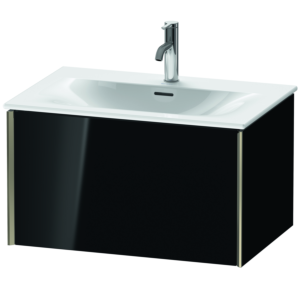 XViu Duravit vasque XV40330B140 71 x 39,7 x 48 cm, noir brillant, 2000 , champagne mat