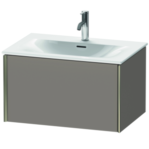 Duravit XViu Waschtisch-Unterschrank XV40330B143 71 x 39,7 x 48 cm, basalt matt, 1 Auszug, champagner matt