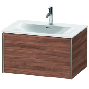 Duravit XViu Waschtisch-Unterschrank XV40330B179 71 x 39,7 x 48 cm, nussbaum natur, 1 Auszug, champagner matt
