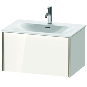 Duravit XViu vanity unit XV40330B185 71 x 39.7 x 48 cm, white high gloss, 2000 pull-out, matt champagne
