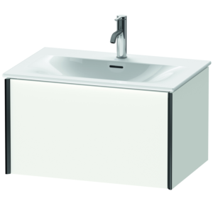 XViu Duravit vasque XV40330B218 71 x 39,7 x 48 cm, blanc mat, 2000 coulissant, noir mat
