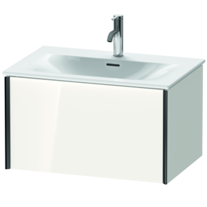 Duravit XViu vanity unit XV40330B285 71 x 39.7 x 48 cm, white high gloss, 2000 pull-out, black matt