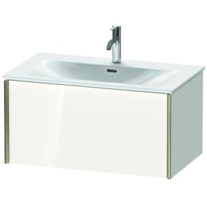Duravit XViu vanity unit XV40340B122 81 x 39.7 x 48 cm, white high gloss, 2000 pull-out, matt champagne