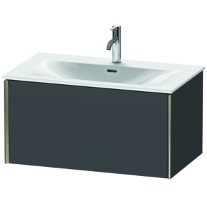 Duravit XViu Waschtisch-Unterschrank XV40340B149 81 x 39,7 x 48 cm, graphit matt, 1 Auszug, champagner matt
