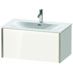 Duravit XViu vanity unit XV40340B185 81 x 39.7 x 48 cm, white high gloss, 2000 pull-out, matt champagne