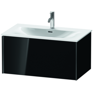 Duravit XViu Waschtisch-Unterschrank XV40340B240 81 x 39,7 x 48 cm, schwarz hochglanz, 1 Auszug, schwarz matt