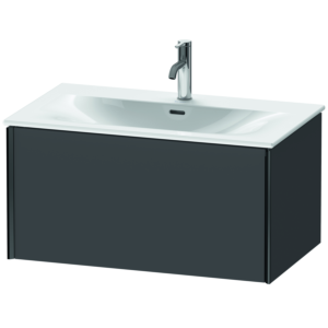 Duravit XViu Waschtisch-Unterschrank XV40340B249 81 x 39,7 x 48 cm, graphit matt, 1 Auszug, schwarz matt