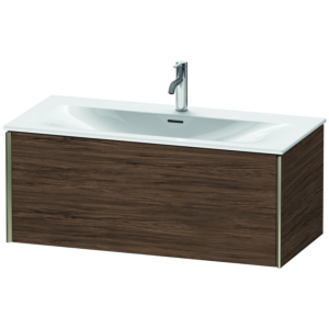 XViu Duravit vasque XV40350B121 101 x 39,7 x 48 cm, 2000 foncé, coulissant match1, champagne mat