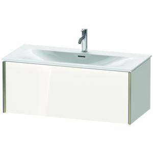 Duravit XViu vanity unit XV40350B122 101 x 39.7 x 48 cm, white high gloss, 2000 pull-out, matt champagne