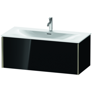 XViu Duravit vasque XV40350B140 101 x 39,7 x 48 cm, noir brillant, 2000 , champagne mat