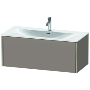 Duravit XViu vanity unit XV40350B143 101 x 39.7 x 48 cm, basalt matt, 2000 pull-out, champagne matt