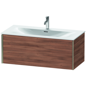 Duravit XViu Waschtisch-Unterschrank XV40350B179 101 x 39,7 x 48 cm, nussbaum natur, 1 Auszug, champagner matt