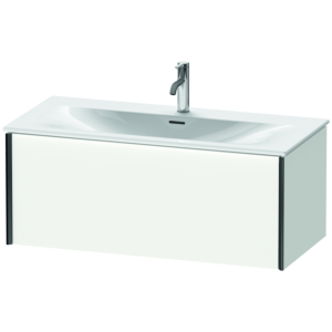 XViu Duravit vasque XV40350B218 101 x 39,7 x 48 cm, blanc mat, 2000 coulissant, noir mat