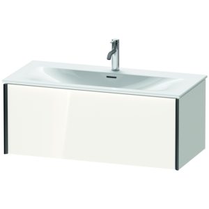 XViu Duravit vasque XV40350B222 101 x 39,7 x 48 cm, blanc brillant, 2000 coulissant, noir mat