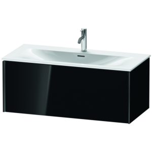XViu Duravit vasque XV40350B240 101 x 39,7 x 48 cm, noir brillant, 2000 , noir mat