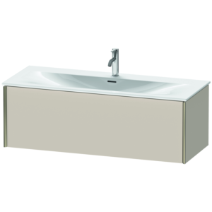 Duravit XViu Waschtisch-Unterschrank XV40360B191 121 x 39,7 x 48 cm, taupe matt, 1 Auszug, champagner matt