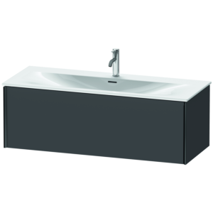 Duravit XViu Waschtisch-Unterschrank XV40360B249 121 x 39,7 x 48 cm, graphit matt, 1 Auszug, schwarz matt