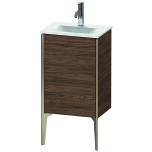 Duravit XViu vanity unit XV4068LB121 43x31x59.1cm, 2000 door, matt champagne, left, dark walnut
