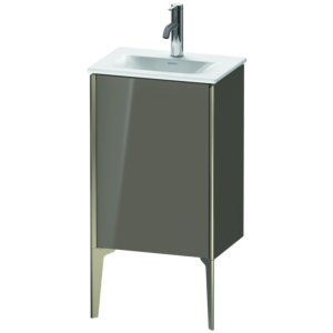Duravit XViu vanity unit XV4068LB189 43x31x59.1cm, 2000 door, matt champagne, left, flannel gray high gloss