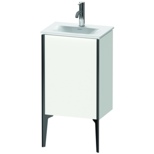 XViu Duravit vasque XV4068LB218 43x31x59,1cm, 2000 , noir mat, porte gauche, blanc mat