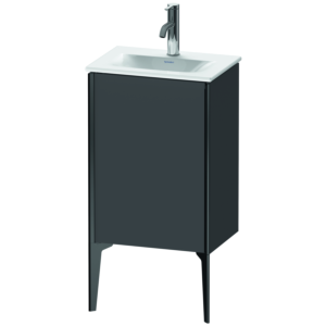 Duravit XViu Waschtisch-Unterschrank XV4068RB249 43x31x59,1cm, 1 Tür, schwarz matt, Tür rechts, graphit matt