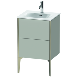 Duravit XViu vanity unit XV40690B107 51x42x59.1cm, 2 pull-outs, matt champagne, matt concrete gray