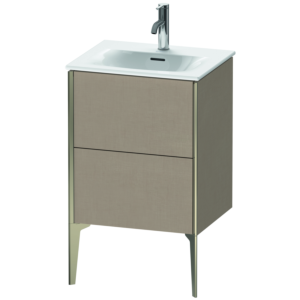 XViu Duravit vasque XV40690B175 51x42x59,1cm, 2 coulissants, champagne mat, lin