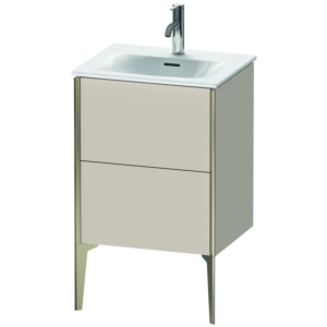 Duravit XViu vanity unit XV40690B191 51x42x59.1cm, 2 pull-outs, matt champagne, matt taupe