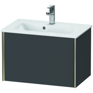 Duravit XViu vanity unit XV40780B149 61 x 40 x 39 cm, graphite matt, 2000 pull-out, wall-hung, champagne matt