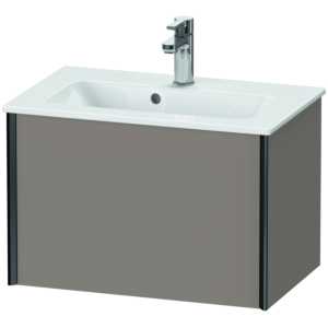 Duravit XViu Waschtisch-Unterschrank XV40780B243 61 x 40 x 39 cm, basalt matt, 1 Auszug, wandhängend, schwarz matt