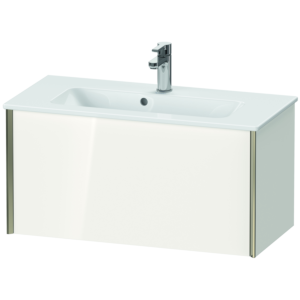 Duravit XViu Waschtisch-Unterschrank XV40790B122 81 x 40 x 39 cm, weiß hochglanz, 1 Auszug, wandhängend, champagner matt