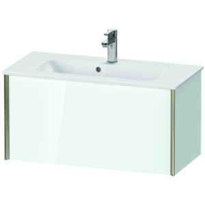 Duravit XViu Waschtisch-Unterschrank XV40790B185 81 x 40 x 39 cm, weiß hochglanz, 1 Auszug, wandhängend, champagner matt